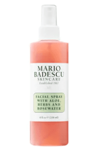 Facial Spray with Alow, Hearbs and Rose Water by Mario Badescu Skincare to soothe skin while wearing a face mask